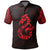 Polynesian Pride Apparel Manaia Maori Tattoo Polo Shirt Red Unisex Red - Polynesian Pride