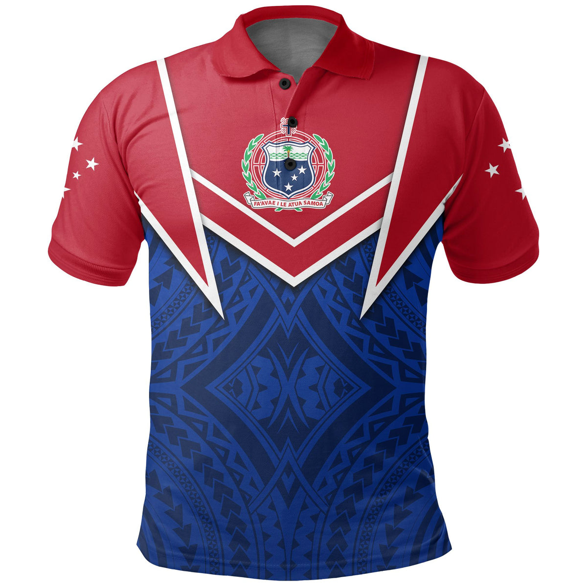 Polynesian Pride Apparel Polo Shirt Samoa Pattern Style Polo Shirt - Polynesian Pride