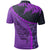 Polynesian Pride Apparel Paua Shell Maori Silver Fern Polo Shirt Purple - Polynesian Pride