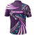 Polynesian Pride Apparel Maori New Zealand Polo Shirt Silver Fern Sport Style Purple - Polynesian Pride