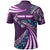 Polynesian Pride Apparel Custom Maori New Zealand Polo Shirt Silver Fern Sport Style Purple - Polynesian Pride