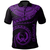 Polynesian Pride Apparel Pohnpei Polynesian Polo Shirt Pohnpei Waves (Purple) Unisex Purple - Polynesian Pride