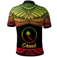 Polynesian Pride Apparel Chuuk Polo Shirt Polynesian Tattoo Reggae Version - Polynesian Pride
