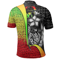 Polynesian Pride Apparel Pohnpei Micronesian Polo Shirt Reggae Turtle With Hook - Polynesian Pride