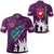 Polynesian Pride Clothing New Zealand ANZAC Walking In The Sun Purple Polo Shirt Black - Polynesian Pride