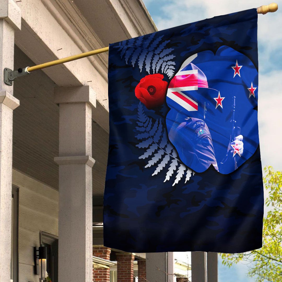 Polynesian Pride Flag - New Zealand Anzac Day Poppy Flag - Polynesian Pride