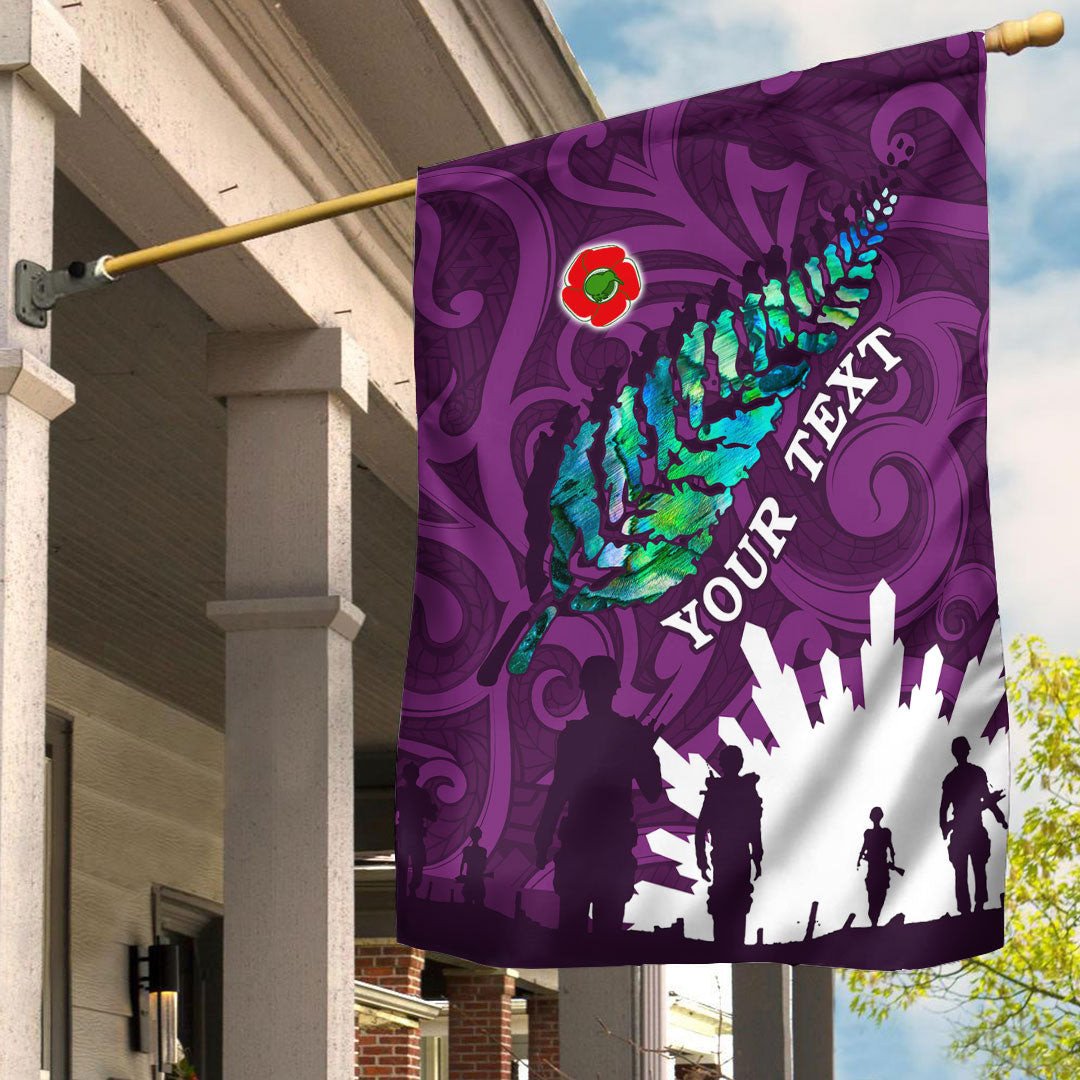 Polynesian Pride Flag - (Custom) New Zealand Anzac Walking In The Sun Purple Flag - Polynesian Pride