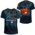 Polynesian Pride Clothing New Zealand Paua Silver Fern Poppy T shirt Black - Polynesian Pride