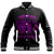 Polynesian Pride Clothing - Anzac Day Remember Australia & New Zealand Purple Baseball Jacket - Polynesian Pride