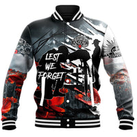 Polynesian Pride Clothing - Spirit Anzac Day Soldier Baseball Jacket - Polynesian Pride