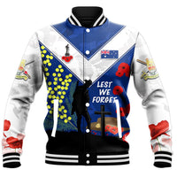 Polynesian Pride Clothing - Australia Anzac Lest We Forget 2022 Baseball Jacket - Polynesian Pride