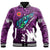 Polynesian Pride Clothing - New Zealand Anzac Walking In The Sun Purple Baseball Jacket - Polynesian Pride