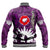 Polynesian Pride Clothing - New Zealand Anzac Walking In The Sun Purple Baseball Jacket - Polynesian Pride