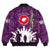 Polynesian Pride Clothing - New Zealand Anzac Walking In The Sun Purple Bomber Jacket - Polynesian Pride