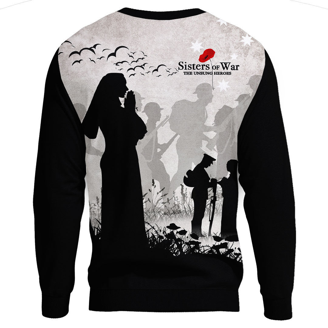 Polynesian Pride Clothing - Anzac Day Sisters of War The Unsung Heroes.Sweatshirt - Polynesian Pride