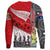 Polynesian Pride Clothing - (Custom) Australia Indigenous & New Zealand Maori Anzac (Red) Sweatshirt - Polynesian Pride