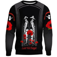 Polynesian Pride Clothing - Anzac Remembrance Day Lest We Forget.Sweatshirt - Polynesian Pride