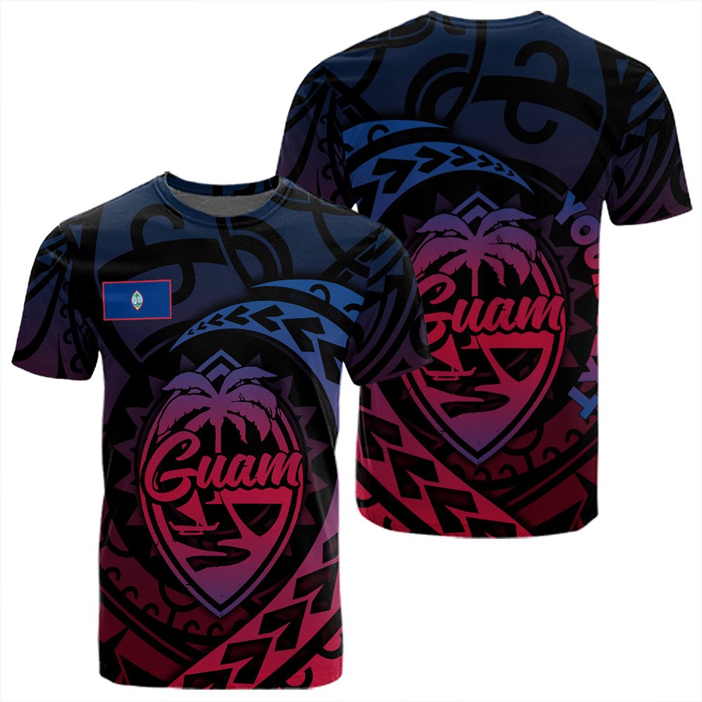 Polynesian Pride T Shirt Guam Rising Style T Shirt LT10 - Polynesian Pride