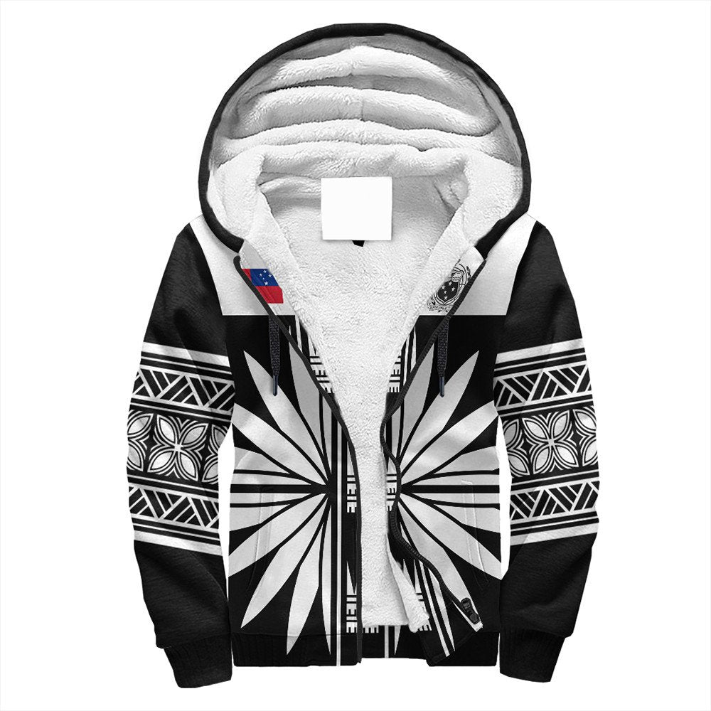 Polynesian Pride Hoodie - Samoa Black Saturday Sherpa Hoodie LT10 Unisex Black - Polynesian Pride