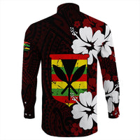Polynesian Pride Long Sleeve Button Shirt - Hawaii Kanaka Hibiscus Style Long Sleeve Button Shirt LT10 - Polynesian Pride