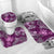 Polynesian Home Set - Violet Tribal Jungle Bathroom Set LT10 - Polynesian Pride