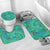 Polynesian Home Set - Polynesian Blue Tribal Shimmer Bathroom Set LT10 - Polynesian Pride