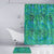 Polynesian Home Set - Polynesian Blue Tribal Shimmer Bathroom Set LT10 - Polynesian Pride