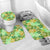 Polynesian Home Set - Green Hibiscus Pattern Decor Bathroom Set LT10 - Polynesian Pride