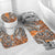 Polynesian Home Set - Sunset Orange Print Bathroom Set LT10 - Polynesian Pride