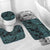 Polynesian Home Set - Polynesian Teal Tribal Design Bathroom Set LT10 - Polynesian Pride