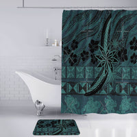 Polynesian Home Set - Polynesian Teal Tribal Design Bathroom Set LT10 - Polynesian Pride
