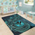 Polynesian Pride Home Set - Hawaii Kanaka Maoli Turquoise Tiare Honu Area Rug LT10 - Polynesian Pride