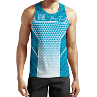 Polynesian Pride Tank Top - Personalized Kakau Hawaii Polynesian Blue Gradient Tank Top LT10 Blue - Polynesian Pride