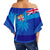 Polynesian Pride Clothing - Fiji Palm Tree Coat Of Arms Off Shoulder Wrap Waist Top LT10 - Polynesian Pride