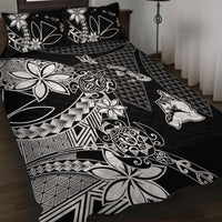 Polynesian Pride Home Set - Kanaka Black Kakau Hawaiian Quilt Bed Set LT10 Black - Polynesian Pride