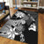 Polynesian Pride Home Set - Kanaka Black Kakau Hawaiian Area Rug LT10 - Polynesian Pride