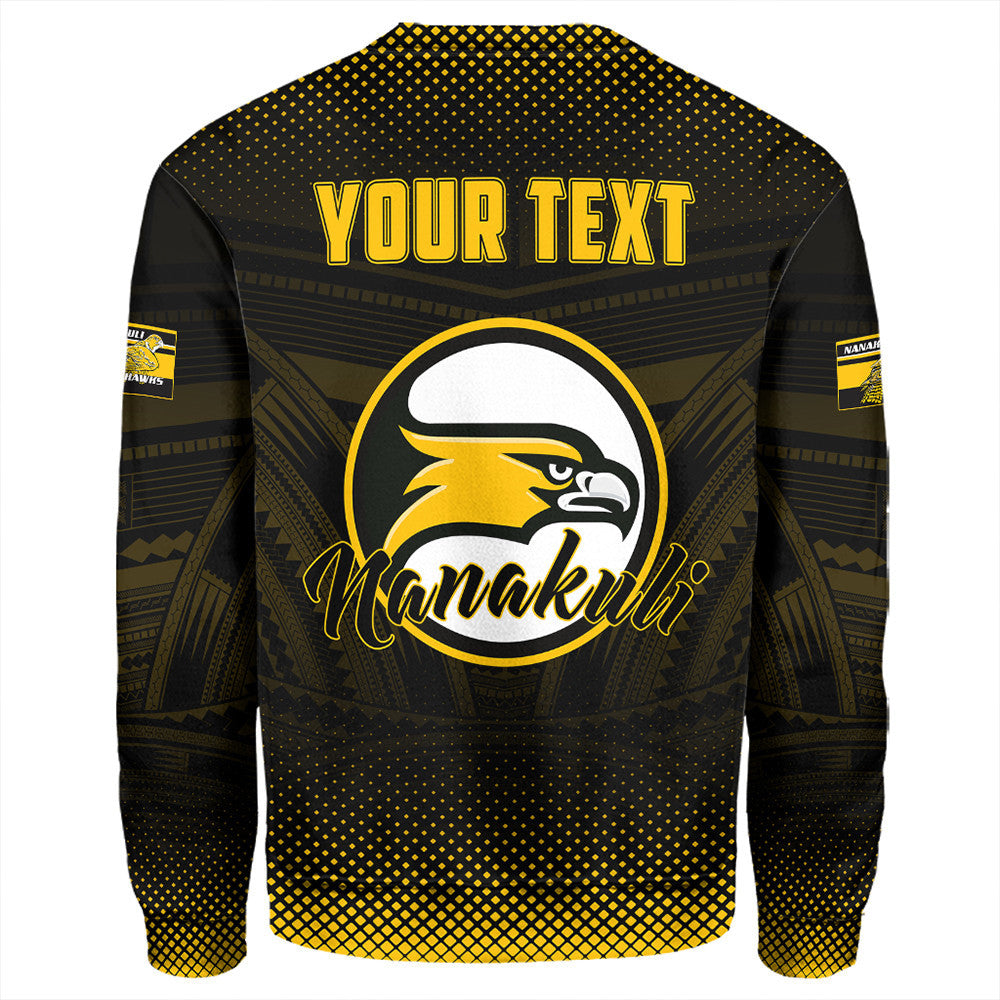 Polynesian Pride Sweatshirt - Personalized Hawaii Class Of Nanakuli Golden Hawks Sweatshirt LT10 - Polynesian Pride