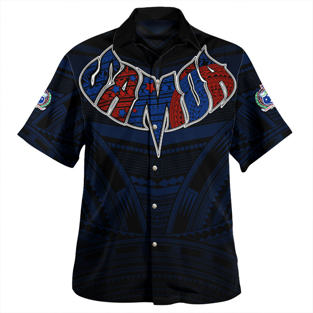 Polynesian Pride Shirt Samoa Forever Hawaiian Shirt LT10 Black - Polynesian Pride