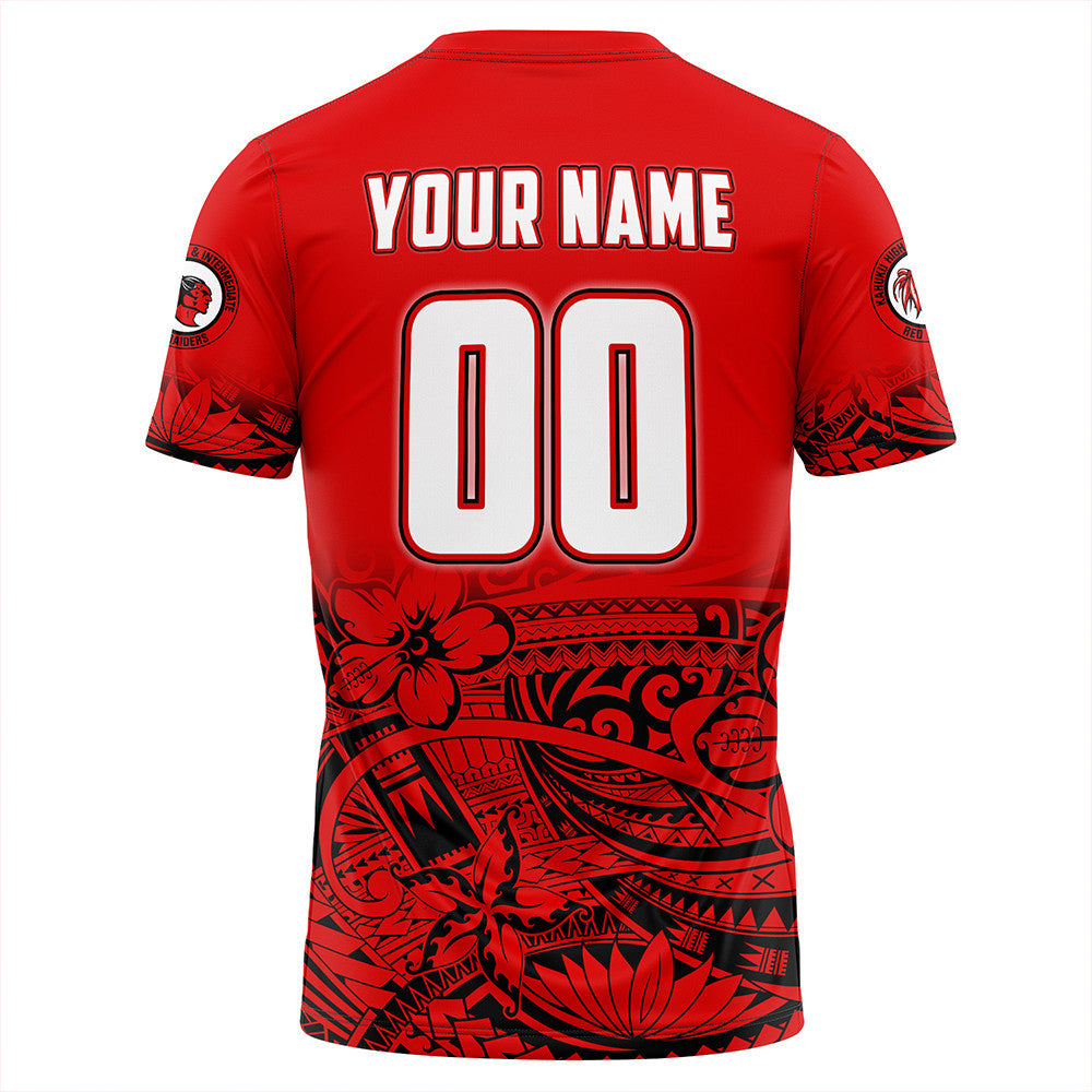 Polynesian Pride T Shirt Personalized 808 Kahuku High T Shirt LT10 - Polynesian Pride