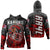 Polynesian Pride Hoodie Red Raider For Life Zip Hoodie LT10 Black - Polynesian Pride