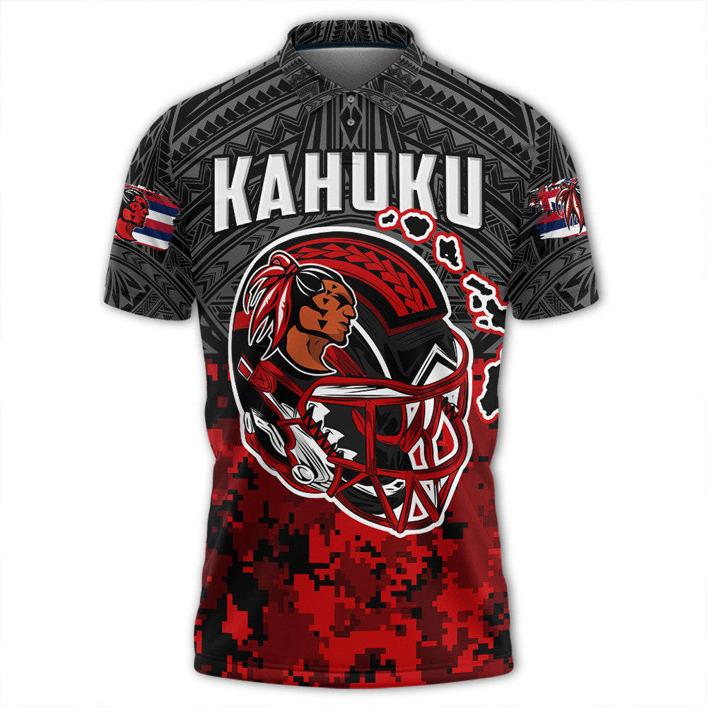 Polynesian Pride Apparel Red Raider For Life Polo Shirt LT10 Black - Polynesian Pride