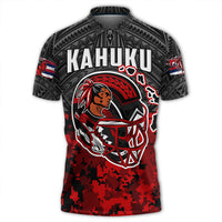 Polynesian Pride Apparel Red Raider For Life Polo Shirt LT10 Black - Polynesian Pride