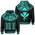 Hawaii Kanaka Polynesian Hoodie Divinity Turquoise Unisex Turquoise - Polynesian Pride