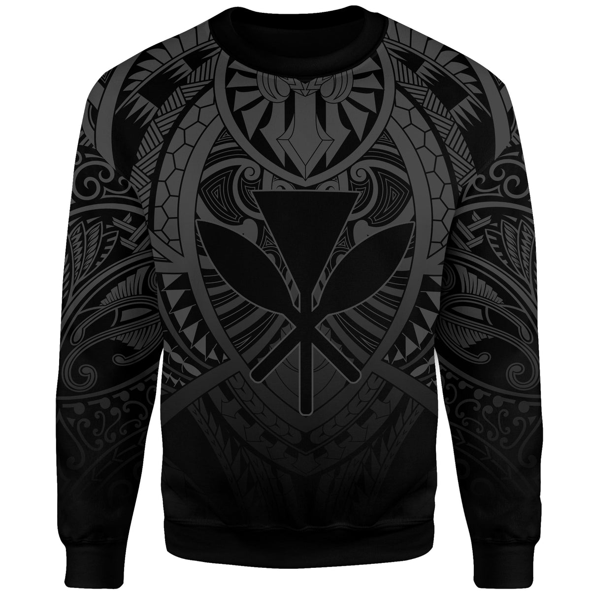 Hawaii Maka Polynesian Kanaka Maoli Sweatshirt - AH - Heaven Style - Grey - Polynesian Pride