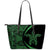 Hawaii Turtle Polynesian Large Leather Tote - Circle Style - Green Green - Polynesian Pride