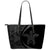 Hawaii Turtle Polynesian Small Leather Tote - Circle Style - Gray Gray - Polynesian Pride