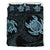 Hawaiian Turtle Polynesian Bedding Set Blue Black - Polynesian Pride