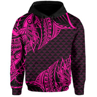 Hawaii Maka Polynesian Hoodie Marcus Style Pink - Polynesian Pride