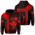 Kanaka Polynesian Hoodie Red Morale Style Unisex Red - Polynesian Pride