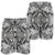 Polynesian Tribal Men's Shorts White And Black Grey - Polynesian Pride